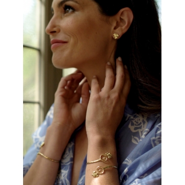ISABEL GUARCH PENDIENTES MODERNISMO 1903 ORO